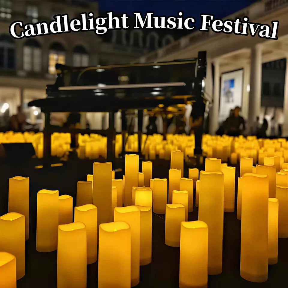 9-180Pcs LED Candles with Flickering Flameless Candles Battery Operated Pillar Candles Wedding Decoration Candlelight Christmas